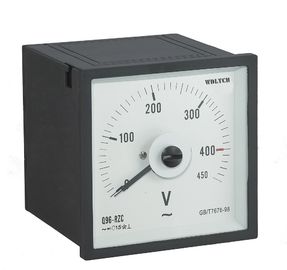 Light Weigh Analog Panel Voltmeter , Squre Analog Current Meter Reasonable Structure
